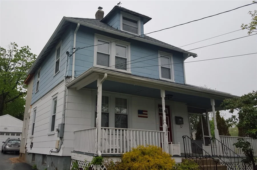 a house with a porch