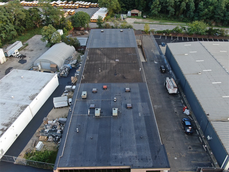 a roof of a building
